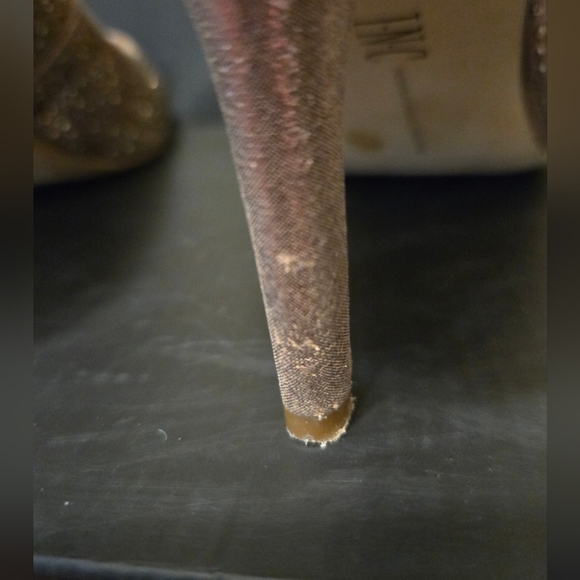 INC Zitah Bronze High Heels In 8.5M Excellent Shape - Picture 4 of 10